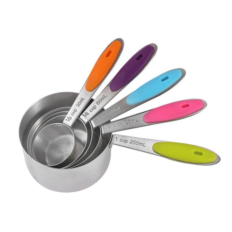 Stainless Steel 10-Piece Measuring Cup and Spoon Set for Baking