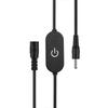 USB Switch Extension Cable 2A 1.5M DC5V/DC12-24V Touch Dimming Switch Cable for LED Strips On/Off Power Switch