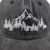 Mountain Trees Baseball Cap Forest Dad Hat For Unisex Women Cotton Embroidered Camping Hiking Explore Outdoor Hats