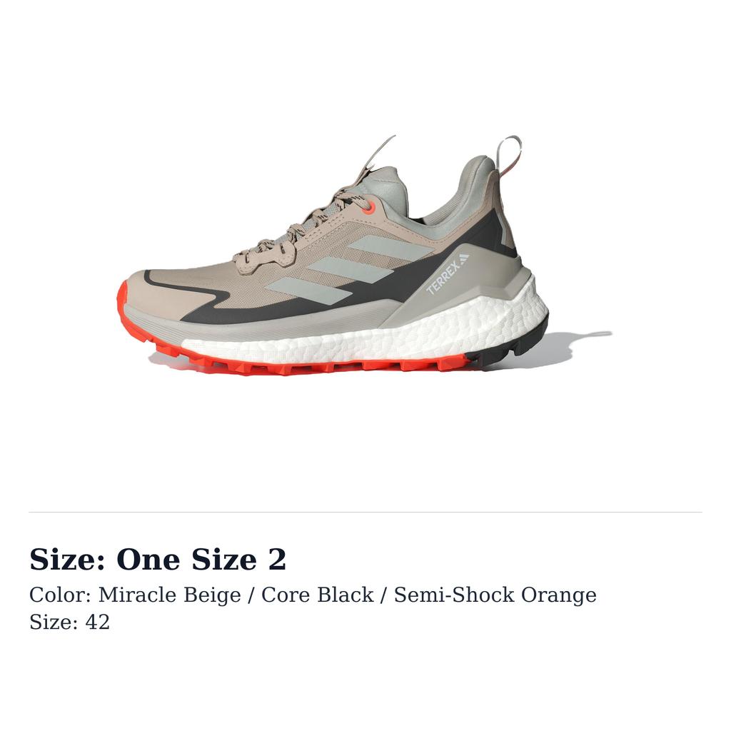 Adidas Wmns Terrex Free Hiker 2.0 Low 'Wonder Beige Impact Orange' Women's IE5121