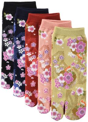 Iyashi Japanese Pattern Tabi Flower Petal Sizes Women's Sneakers, 09971-995-918, Pattern, 22-25cm
