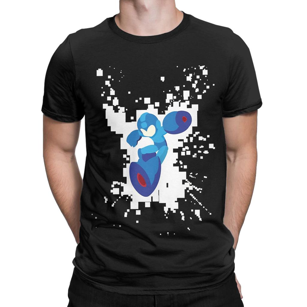 Mega Unisex Pixel Jump Tee Funny Graphic 100 Cotton TShirt MegaUnisex Tops Tees For Unisex