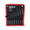 Yato Chrome Vanadium Steel Cylindrical Shank Parallel Pin Punch Set (Pack of 9)