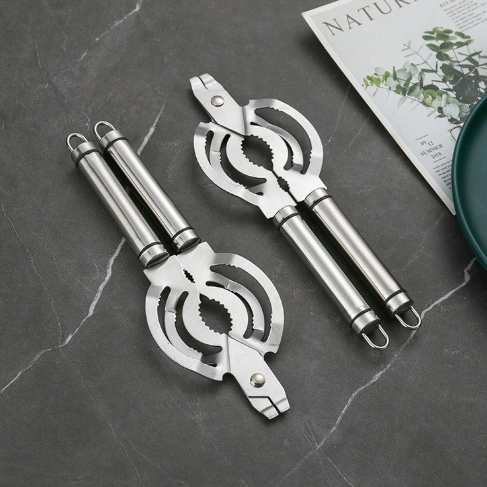 

Adjustable Jar Lid Gripper Stainless Steel Effortless Bottle Opening Tool Can Opener Home чорний