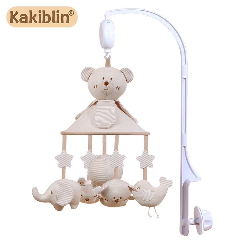 Kakiblin Organic Cotton Musical Baby Mobile - Anti-Strabismus Hanging Umbrella Crib Decor