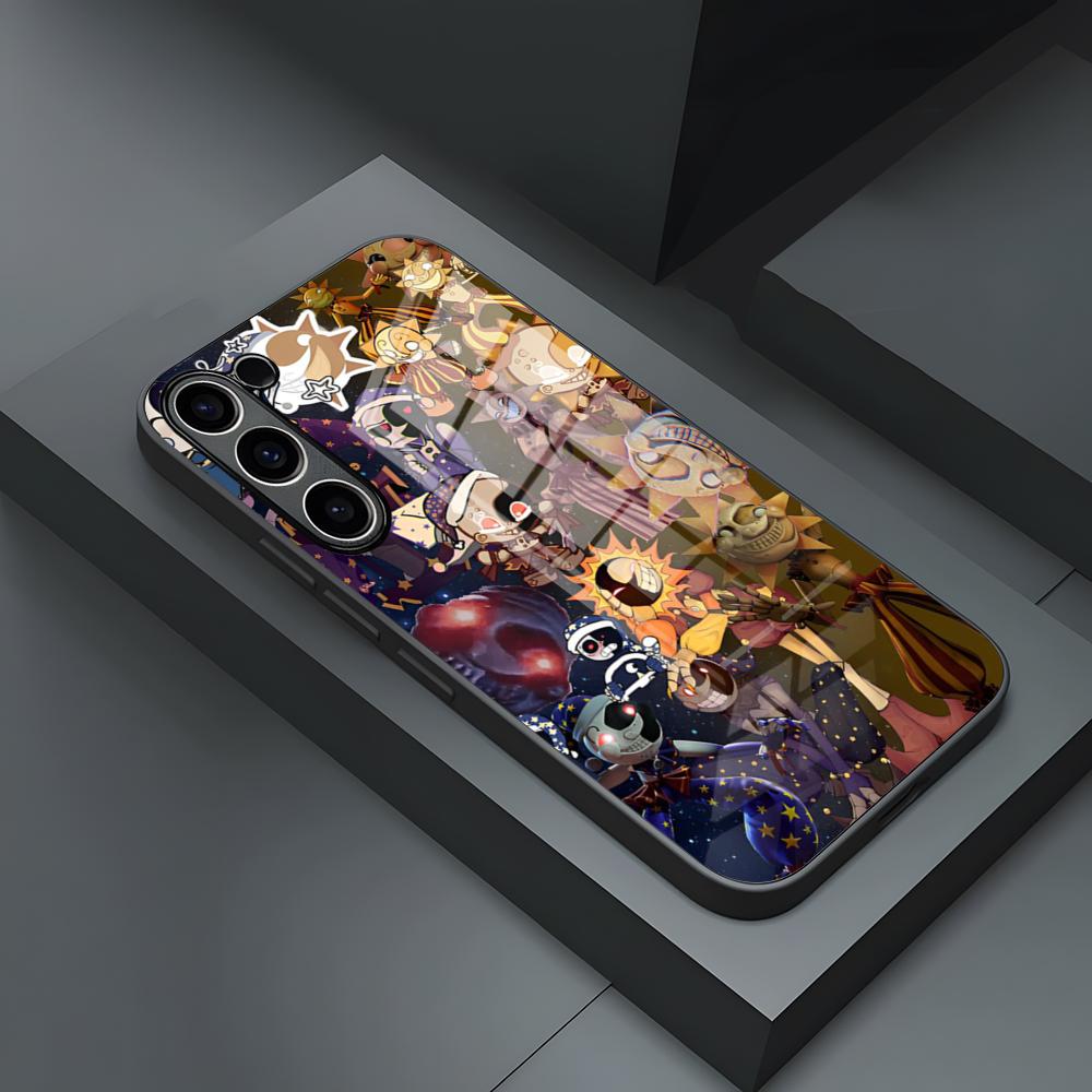 FNAF Sundrop Phone Case For S24 Ultra Samsung S23 Fe S22 S20 S21 Plus Galaxy A54 A34 A24 A53 Note 20 Glass Cover