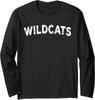 Wildcats Graphic Retro Vintage Athletic Style Sports Long Sleeve T-Shirt