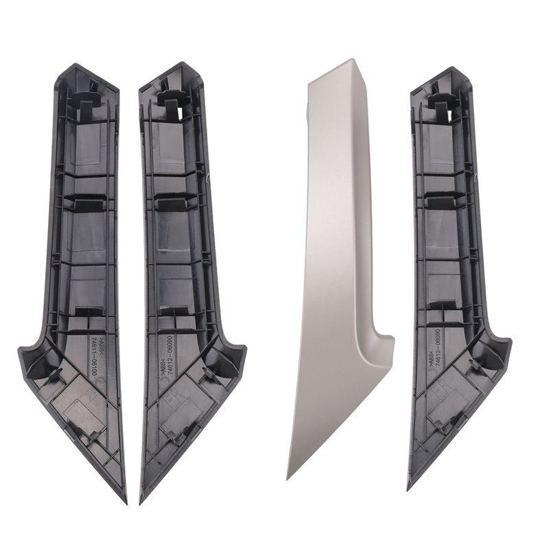 AA92-For Toyota Camry 2006-2011 Trim Cover Car Handle Inner Door Panel Parts Car Auto Decoration Car Parts Accessories Silver