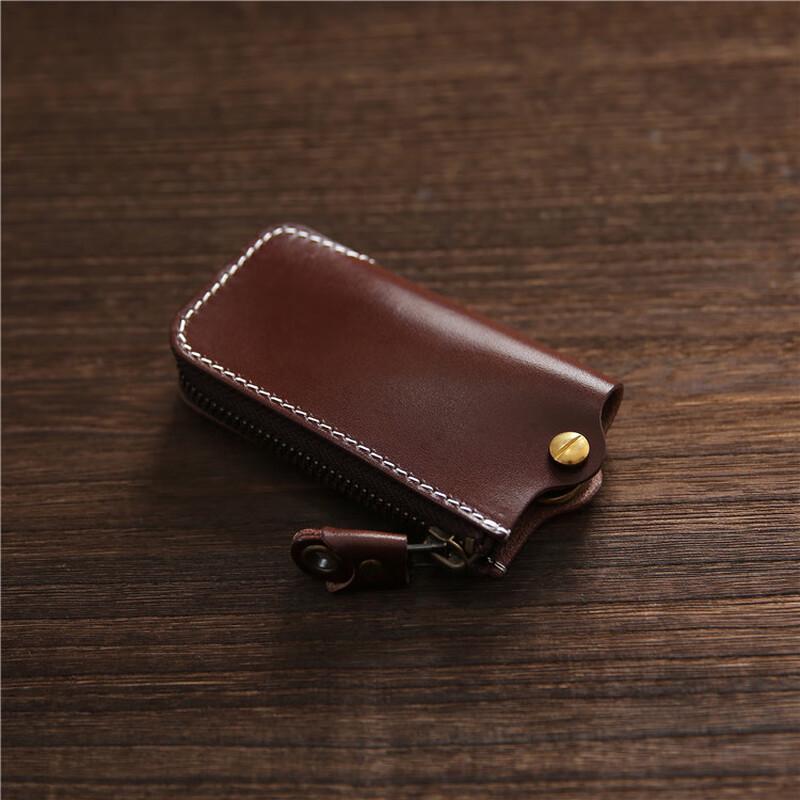Men's Vintage Leather Car Key Case