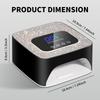 SUN S50 UV LED Nail Dryer Rechargeable 57 LED Lamp Beads Nail Lamp Professional Curing of All Gel Nail Polish Curing Lamp Tools