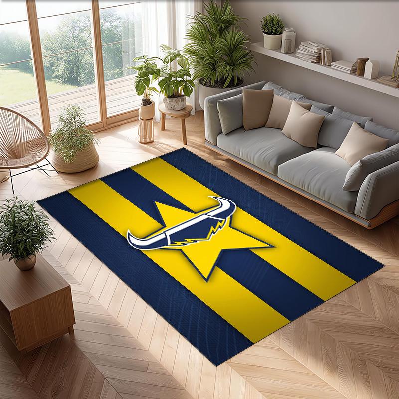 Tappeto in Cristallo di Velluto North Queensland Cowboys Morbido Anti?Tappetino Antiscivolo Comodo per Casa Soggiorno Camera da Letto Tappeto Decorativo