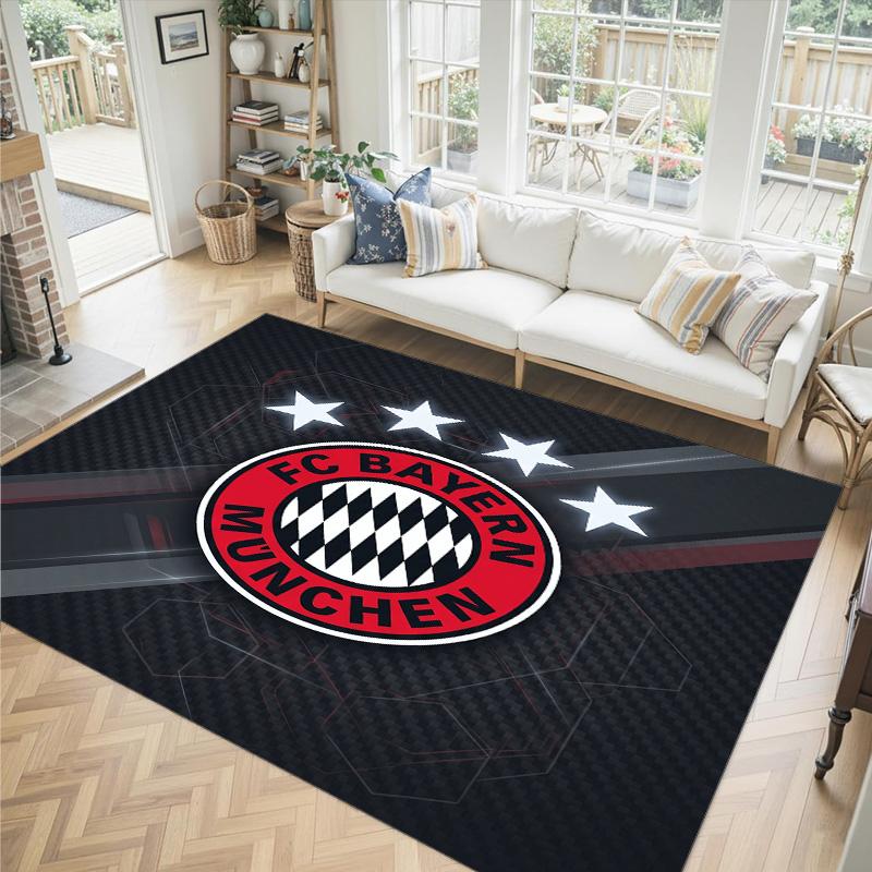 Design Bayernu Mnichov Křišťálový sametový koberec Útulný Ne?Protiskluzová tištěná předložka do ložnice, obývacího pokoje, předsíně