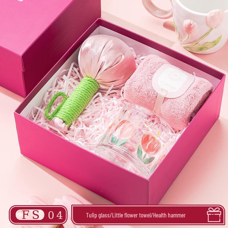 Women s Day Gift Set with Tulip Glass Cup