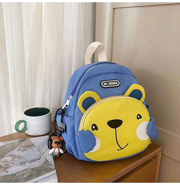 Schoolbag new high-value, fresh and sweet, cute cartoon bear backpack, light travel backpack for grades 1-1 students