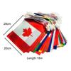 World String Flags Banner Set String Flag Set Different Countries Rectangular