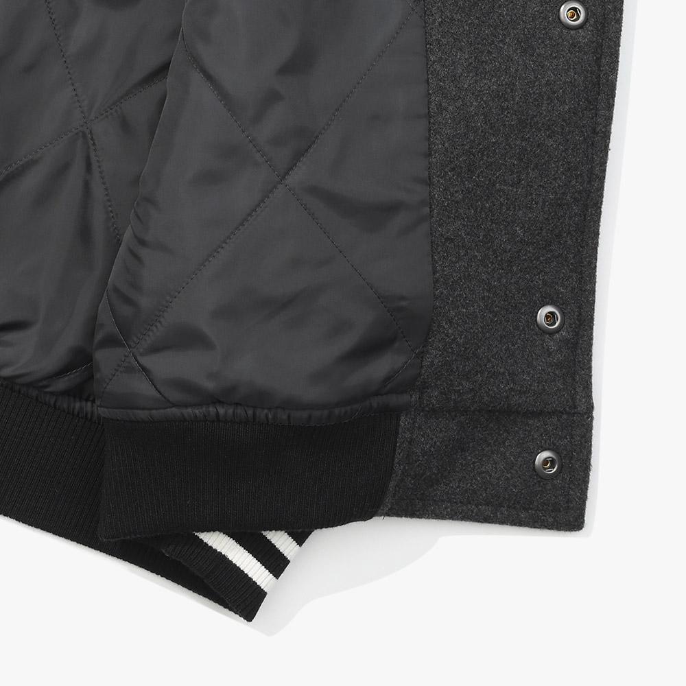 Diadora [Diadora By Palmes] Graphic Varsity Jacket Grey