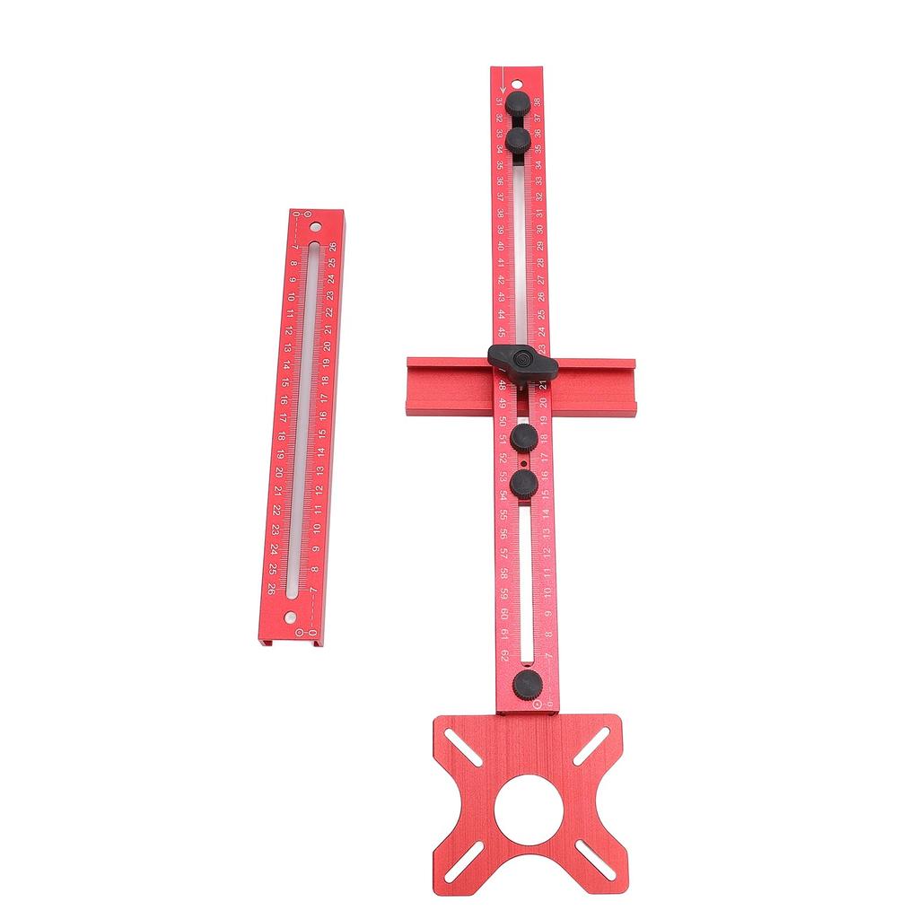 Router Milling Groove Bracket Aluminum Alloy Cabinet Hardware Jig Router Circle Cutting Jig for Woodworking