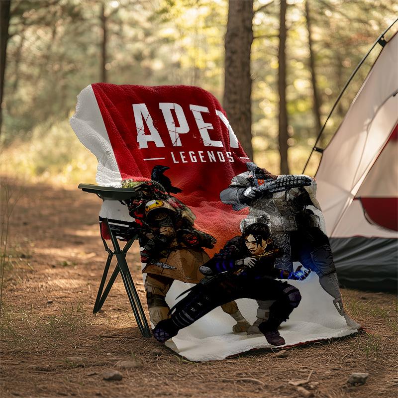 1pc Apex Theme Blanket - Digital Print, Polyester, Cozy for All Seasons, Perfect for Outdoor, and Travel
