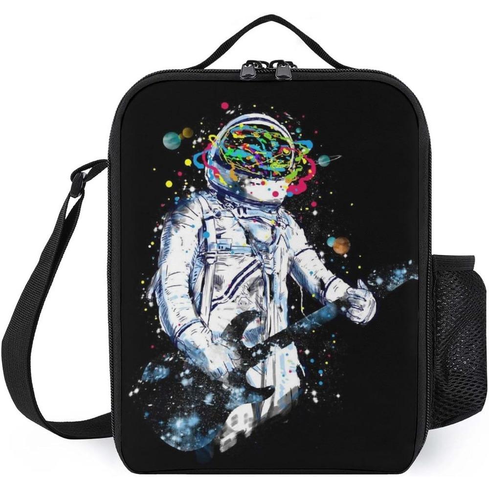 Galaxie Astronaut Potisk Moderní Izolovaná Obědová Taška Opakovaně Použitelný a Přenosný Obědový Box Nádoba na Jídlo pro Unisex Děti do Školy Piknik