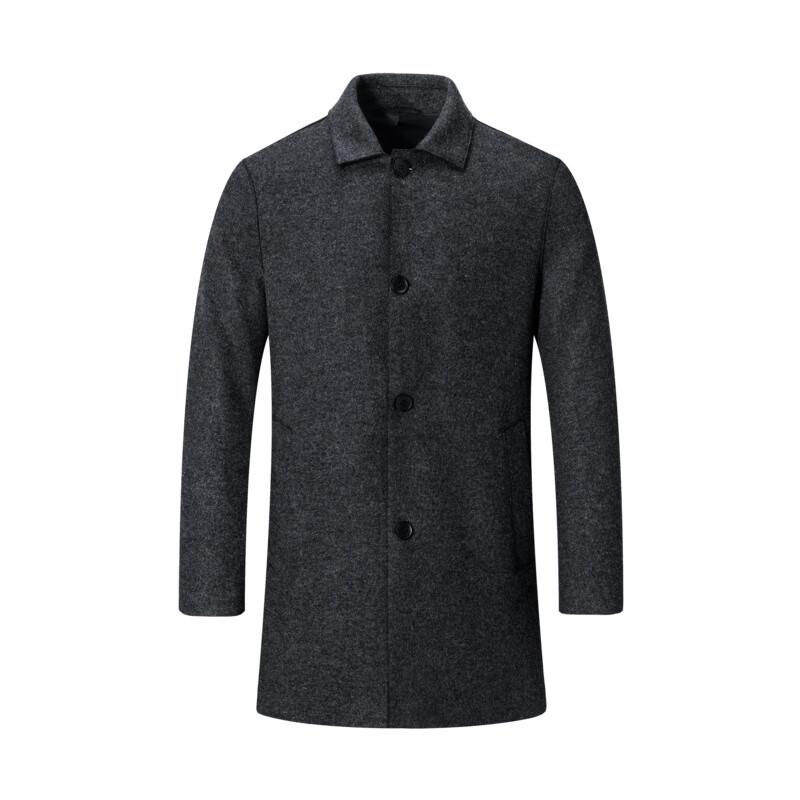 

SEPTWOLVES Men s Mid-Length Notched Lapel Knit Overcoat L