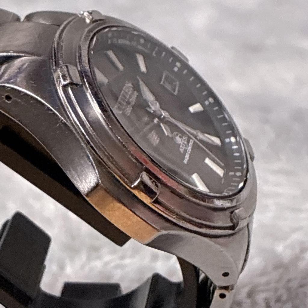 Used CITIZEN Citizen ATTESA H410 Titanium Radio Watch Eco Drive Duratect Waterproof Men's Working Item