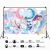 Anime Hirogaru Sky Background For Photography Bunny Easter Eggs Vintage Wood Board Kids Birthday Party Decor Backdrops