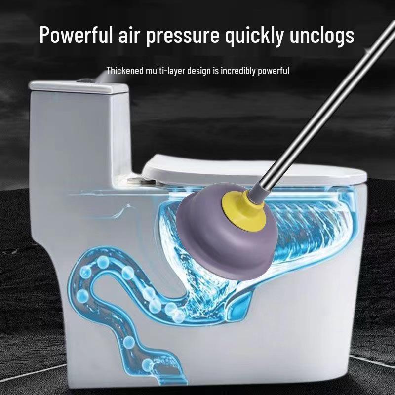 Efficient Toilet Plunger: Powerful Suction Cup Tool for Unclogging Toilets