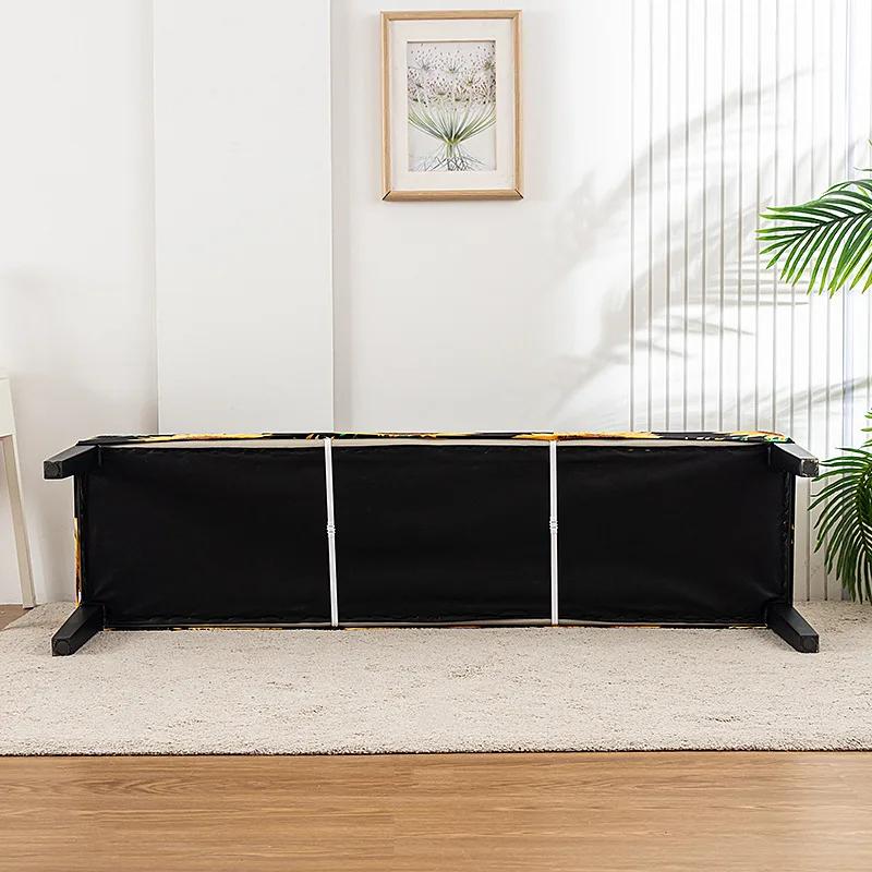 Stretch Piano Stool Covers Floral Printed Long Bench Cover Anti-dirty Ottoman Protector Dining Chair Slipcover Living Room