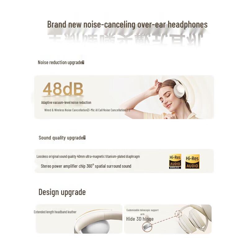 Lenovo TH46 ANC Noise Cancelling Bluetooth Headset