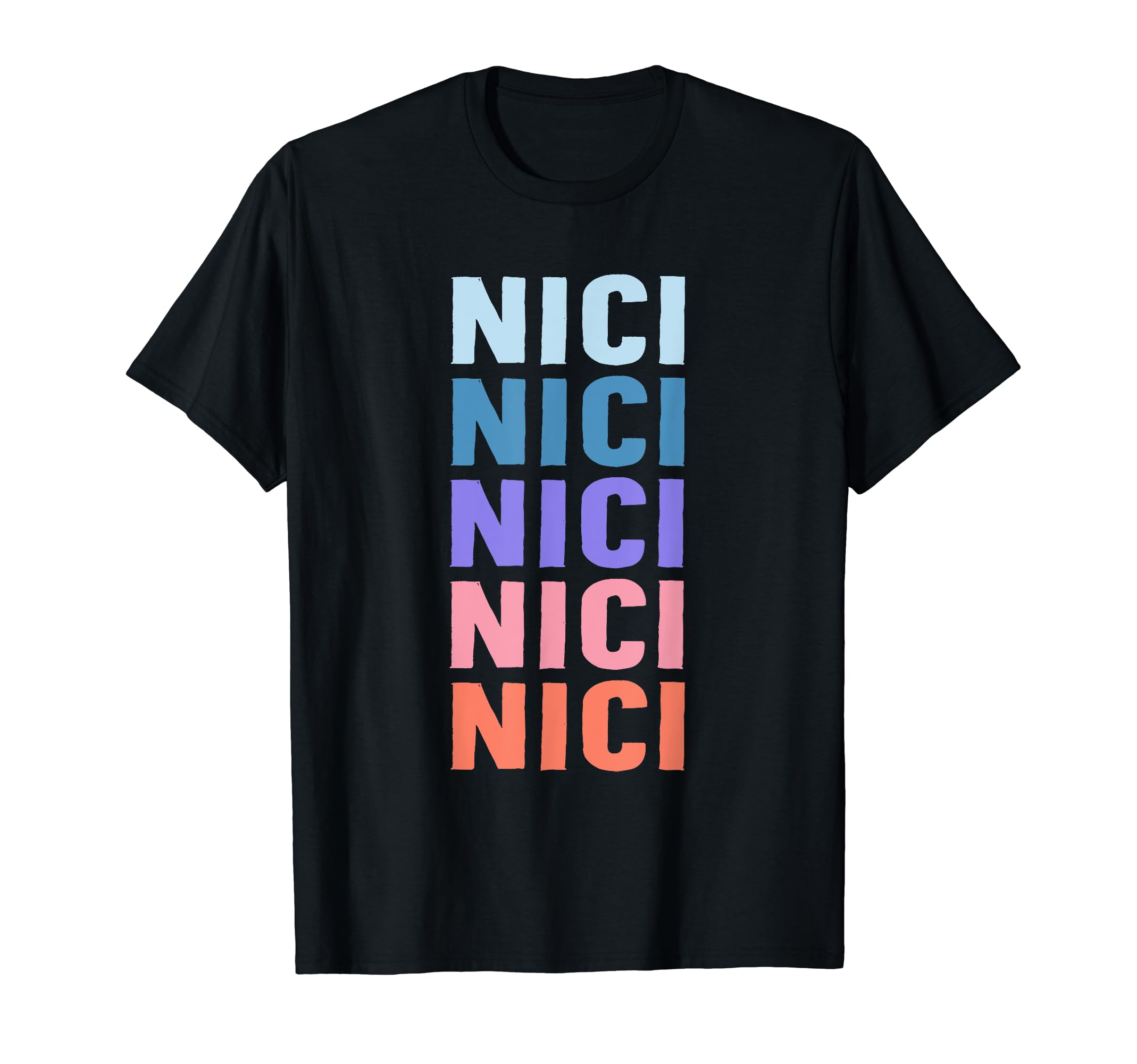 

Nici Funny Gift Name Personalized T-Shirt чёрный
