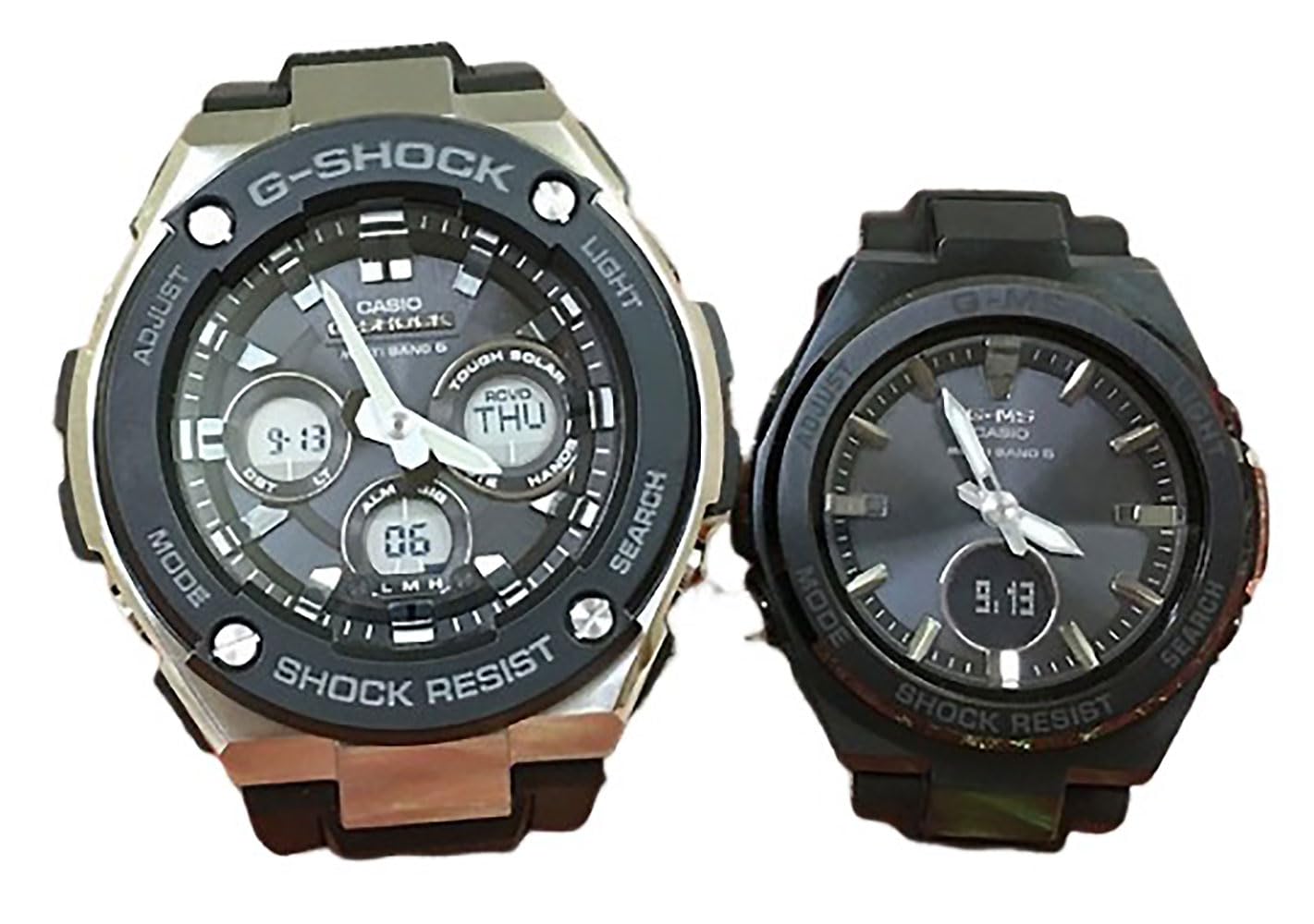 

[Casio] CASIO Pair Watch G-SHOCK G-Shock BABY-G Baby G Ana-Digi Radio Solar Genuine Pair Case Set of 2 GST-W300-1AJF MSG-W200G-1A2JF Watch