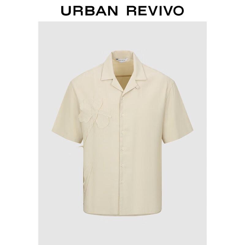 

UR Men s 3D Floral Short Sleeve Casual Shirt S