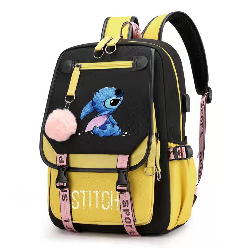New Usb Charging School Bag Student Backpack Backpack One size fits all