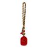 Jingchunlan High Content Cinnabar Red Sand Car Charm with Lucky Cat Guanyin Pixiu