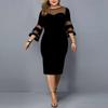Abito estivo da donna con giunture in rete Abiti taglie forti Abiti alla moda