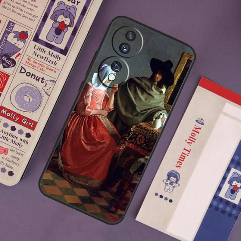 Johannes Vermeer Case For Honor Magic 7 Lite 5 6 Pro Honor 200 Pro 50 70 90 X9b X9a X8b X8a X8 X9 X9c Cover