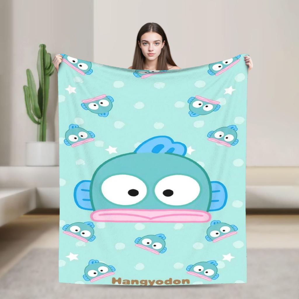 Hangyodon Hang in There Blanket Cover Fleece  Super Warm Throw Blanket for Bedding Couch Bed Rug