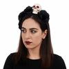 Halloween Decor Skull Head Headband Simulation Flower Gothic Flower Hairband  Cosplay