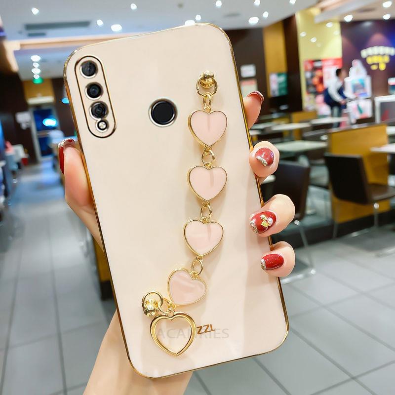 

Роскошный чехол-цепочка с браслетом Love Heart для Huawei honor 10 lite 10i 9x pro 8x, покрытие на honor10 honor10i 10lite honor 9x global