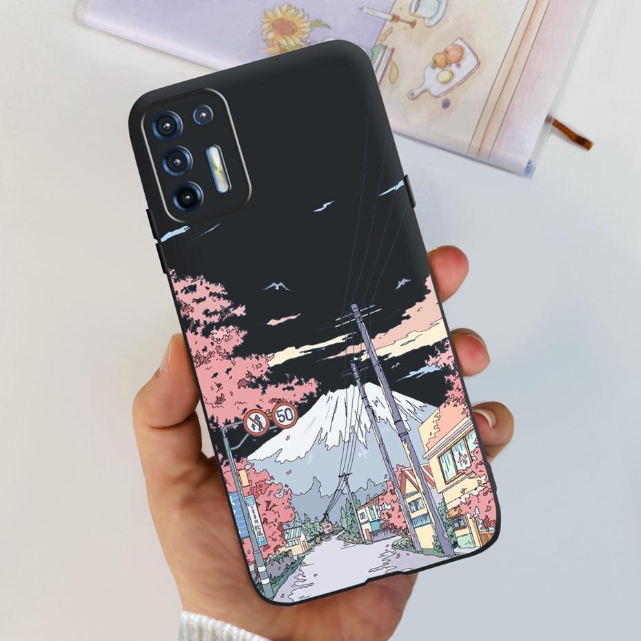 För Motorola Moto G9 Plus Fodral Mode Design Mjukt TPU-skydd För Motorola Moto G9 Power MOTO G9Plus Svart Silikonstötfångare