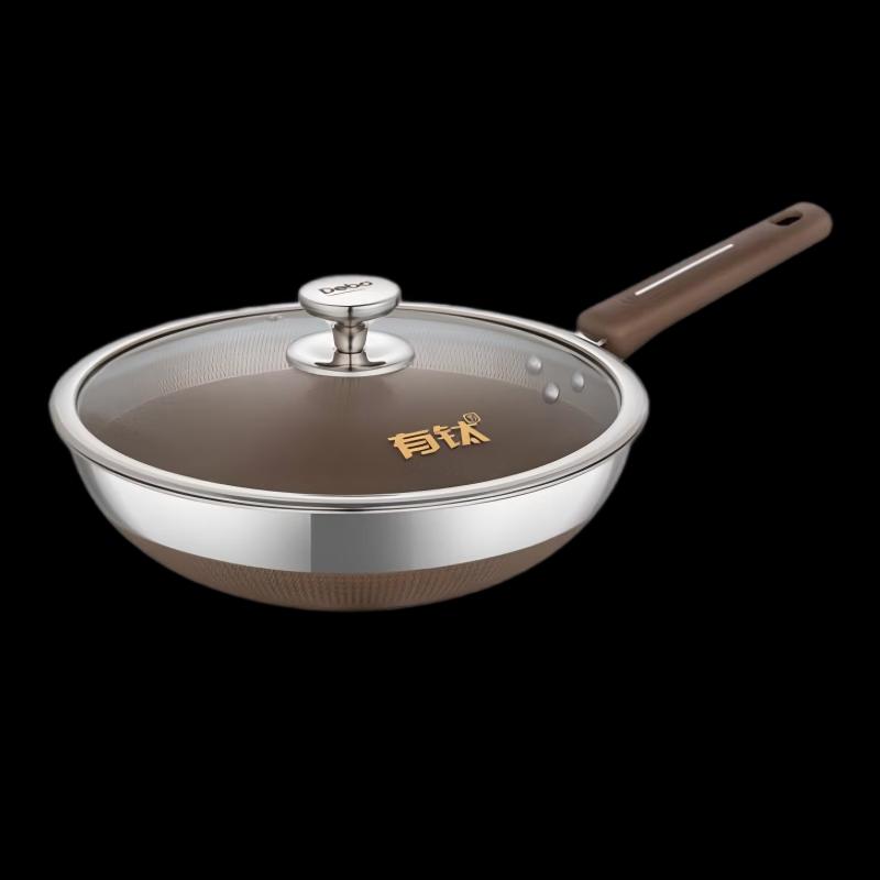 Debo George 30cm Titanium Alloy Non-stick Wok & Frying Pan