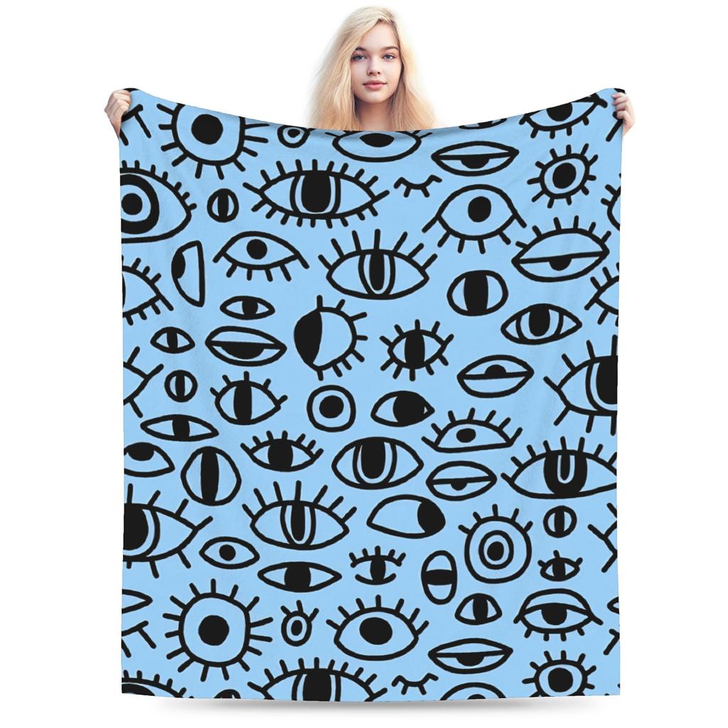 Eye Pattern Blanket Quality Soft  Throw Blanket Winter Kids Adult Home Decor Fluffy Bedspread