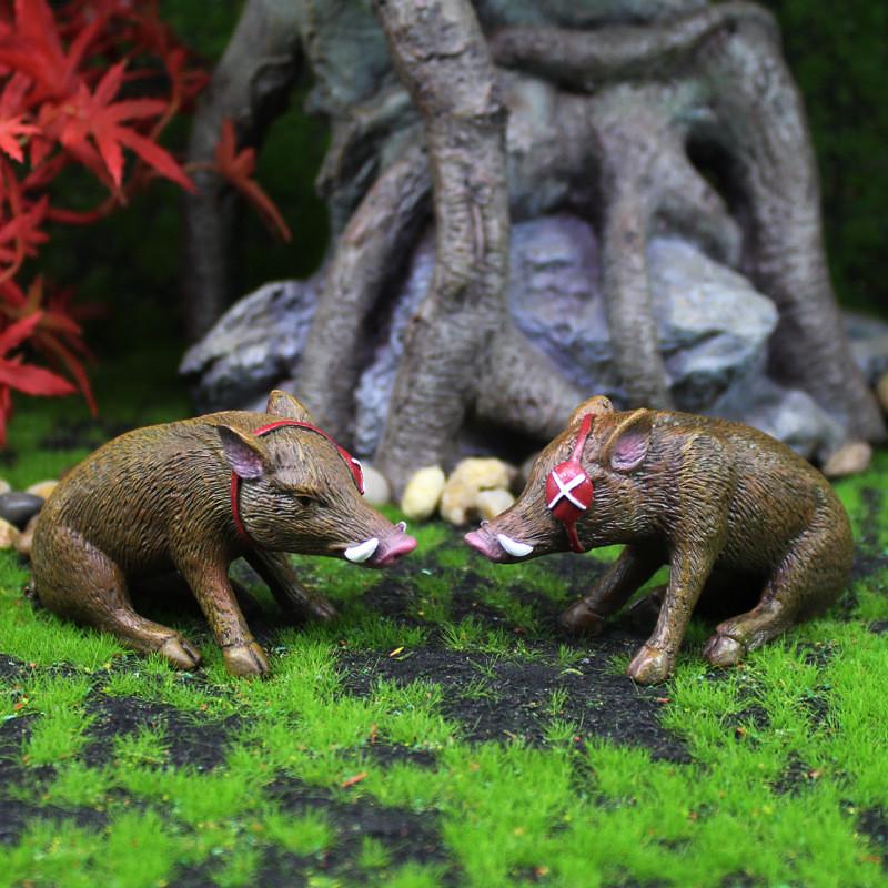 Resin Landscape Micro Gift Pirate Boar For Festive Event Animal Decorations
