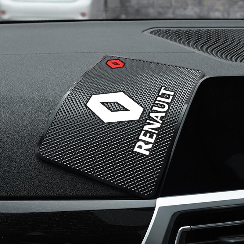 1 buc Emblemă Auto Pad Antiderapant Suport Telefon Covoraș Antiderapant Styling Auto pentru Renault Dacia Megane 2 3 4 Twingo Clio Talisman Captur Trafic Kwid Scenic 2