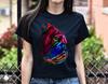 Abstract Bulldog Unisex Shirt S-2XL Black Navy Dark Heather