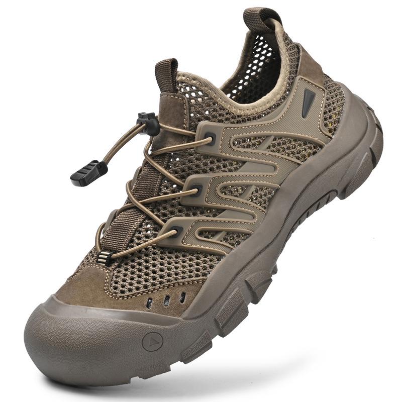 2025 Summer Mesh Men's Lightweight Outdoor Sports Shoes - Soft Sole, Casual, for Hiking and Water Crossing
