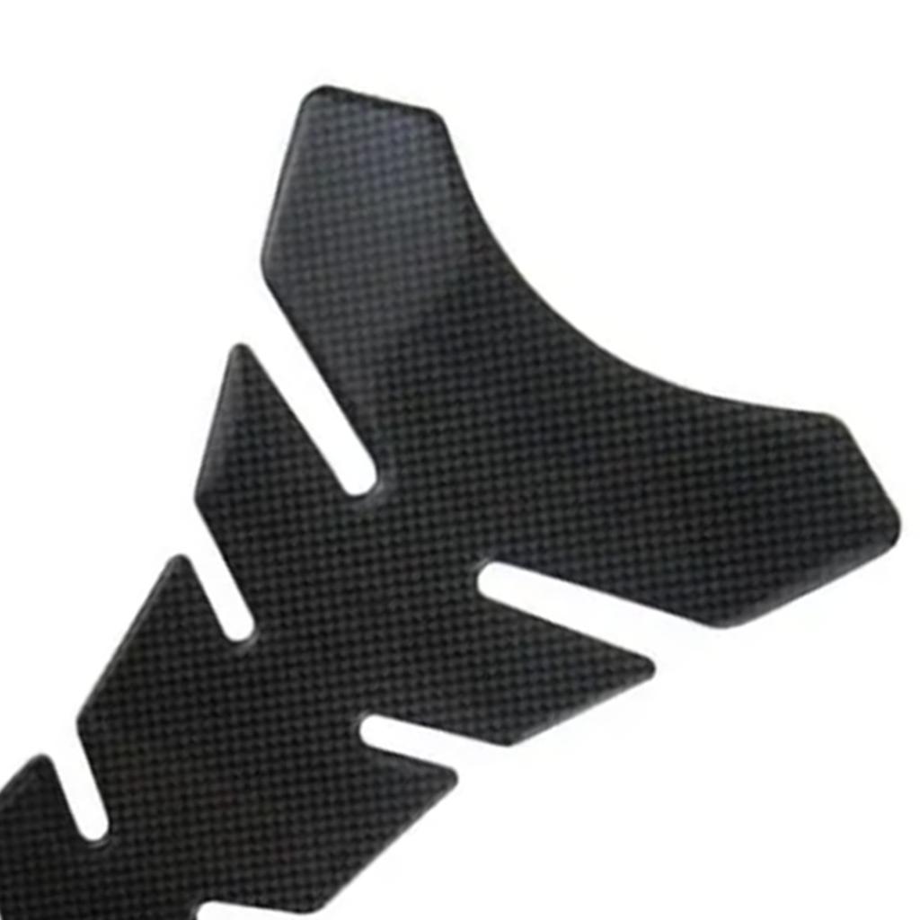 Samolepka na palivovou nádrž motocyklu ve stylu uhlíkových vláken, chránič nádrže s lebkou, obtisková podložka