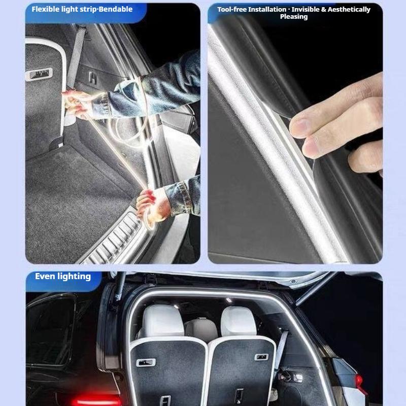 For Geely Galaxy E5 Car Trunk Atmosphere Light Rear Boot Lighting Modified Camping Lamp Car Decorative