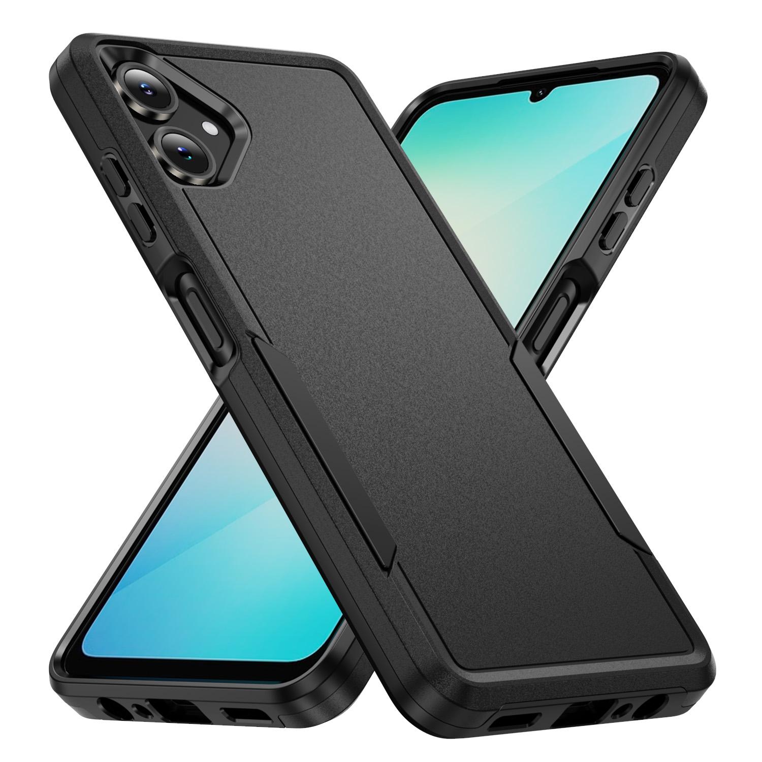 

FOR Galaxy A06 4G Protective Phone Case, Shockproof Dual Layer Hard Cover for Samsung Galaxy A06 4G With Screen Protector PC TPU&Case & Screen Protector