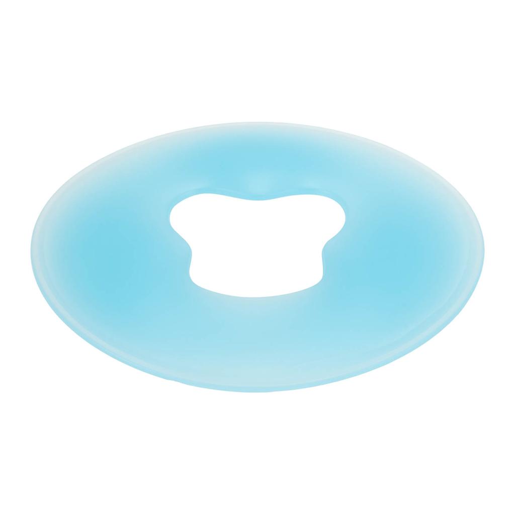 Soft Silicone Pillow Comfortable Skin Friendly Round   Spa Relax Silicone Face Pillow